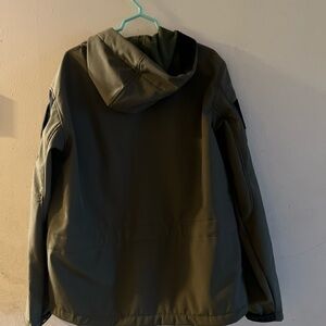 Olive Green Hooded Jacket